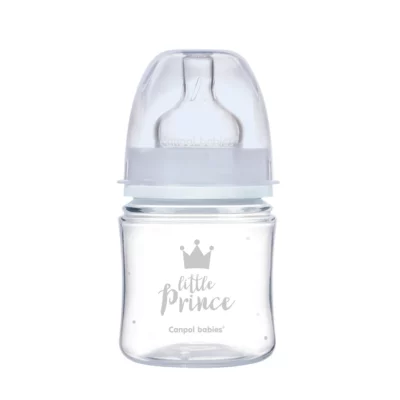 CANPOL Babies Biberon Anti Colique Col Large Royal 120ml Royal Baby - Bleu - 35/233