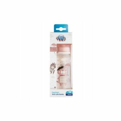 CANPOL BABIES Biberon Anti Colique Col Large 240ML - Rose - 35232