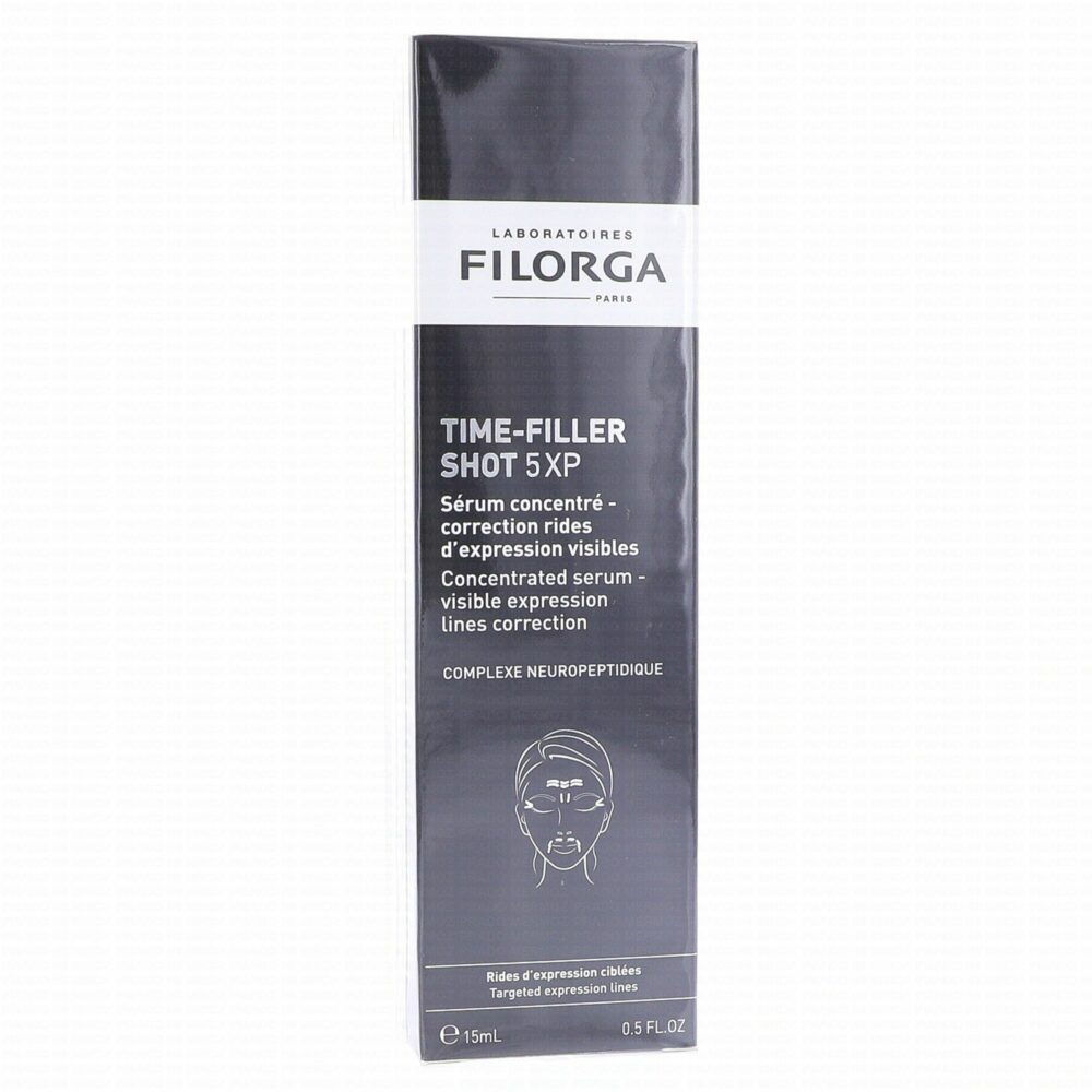 Filorga time-filler shot 5xp sérum concentré rides d'expression 15ml