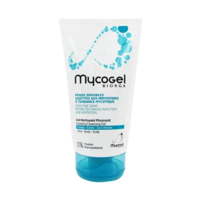 Mycogel Gel Lavant - Peaux Sensibles Sujettes aux Inconforts à Tendance Mycosique, 150ml