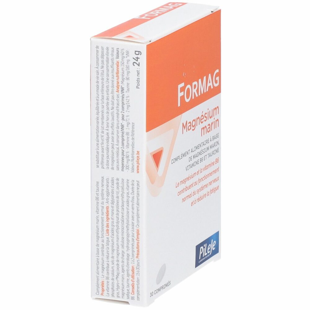 Pileje formag magnesium marin 30 comprimes