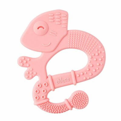 Chicco Anneau de Dentition +2m Soft & Clean Iguane Rose