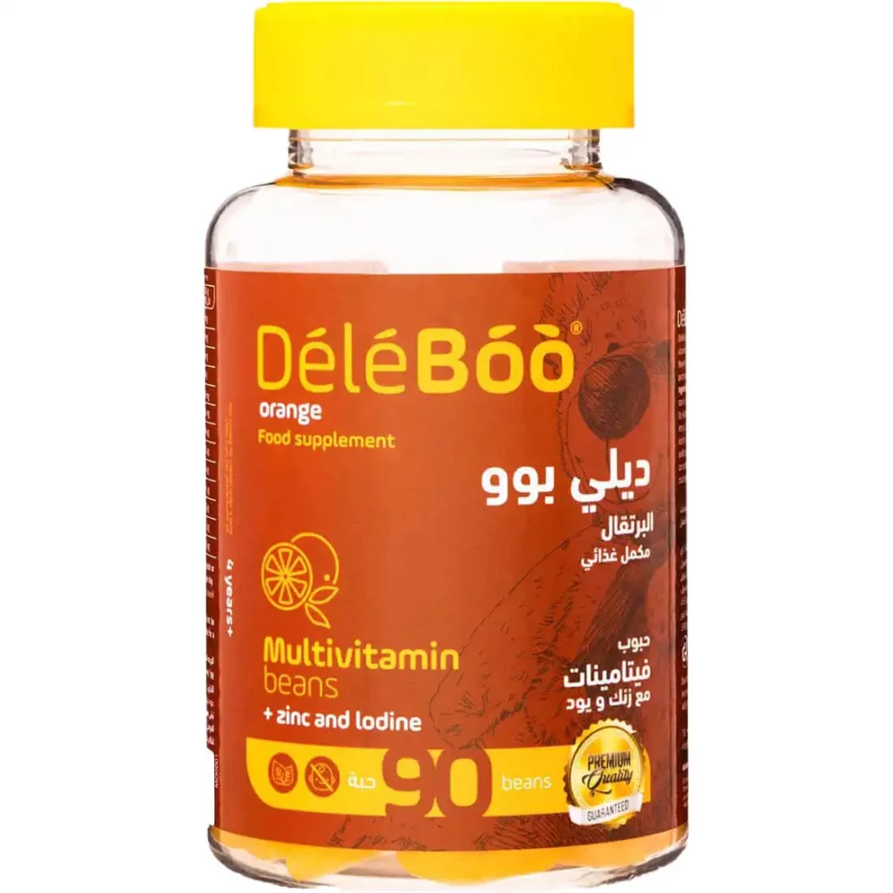 Deleboo multivitamines zinc+lodine orange 90 beans