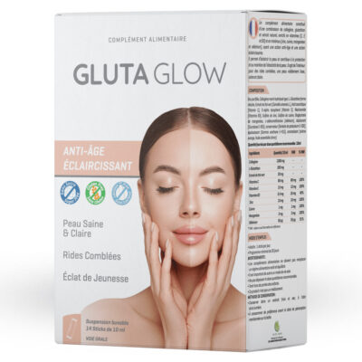 GLUTA Glow Suspension Buvable Anti-âge Eclaircissant 14 Sticks