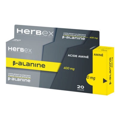 Herbex Beta-Alanine 400 mg 20 Gélules