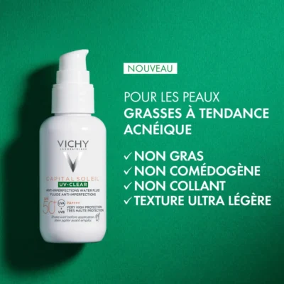 Vichy capital soleil uv clear fluide anti imperfections spf50+