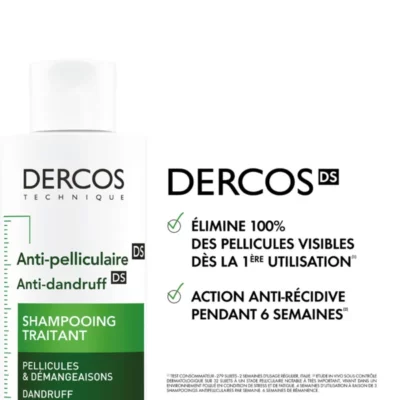 Vichy Dercos Shampoing Traitant Anti-Pelliculaire Cheveux Normaux à Gras 390ml