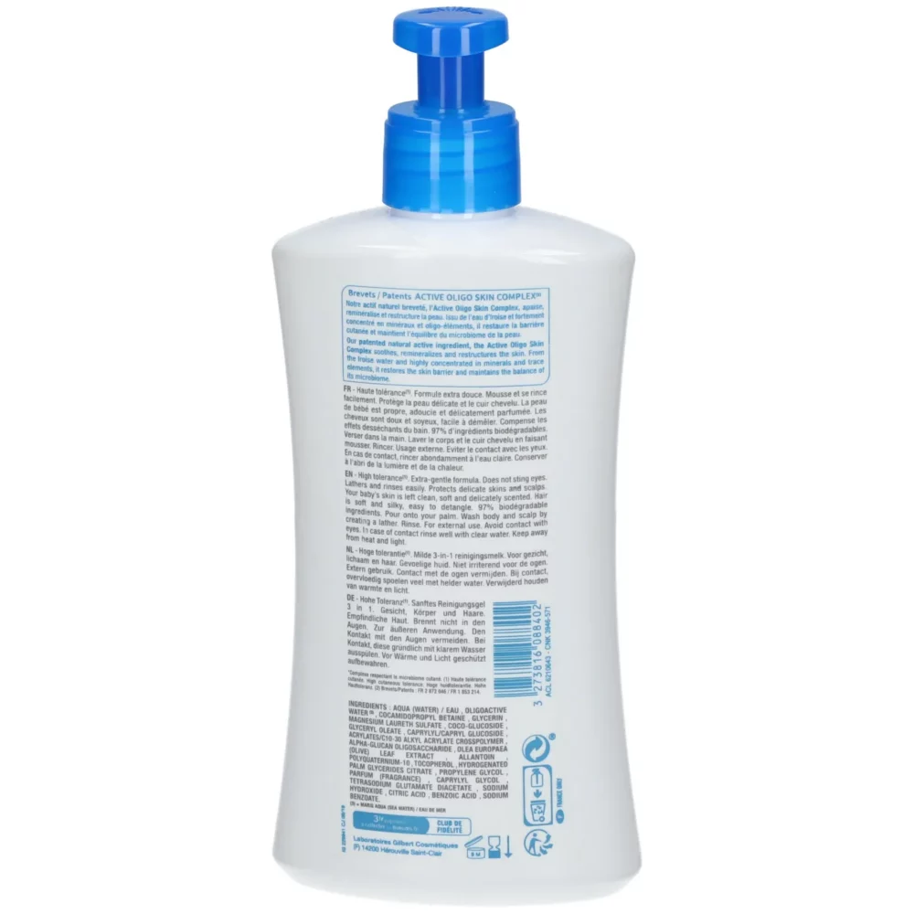 Neutraderm baby gel nettoyant douceur 3 en 1 400ml