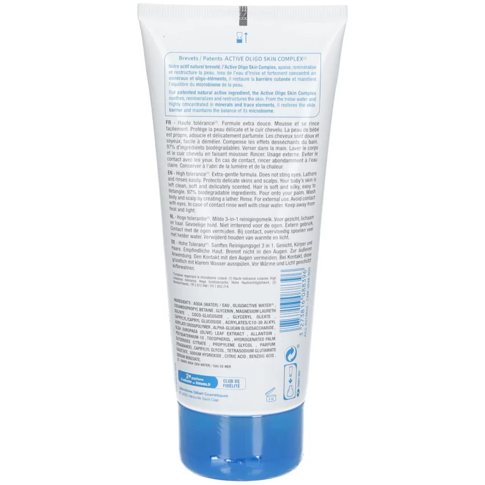 Neutraderm baby gel nettoyant douceur 3 en 1 200ml