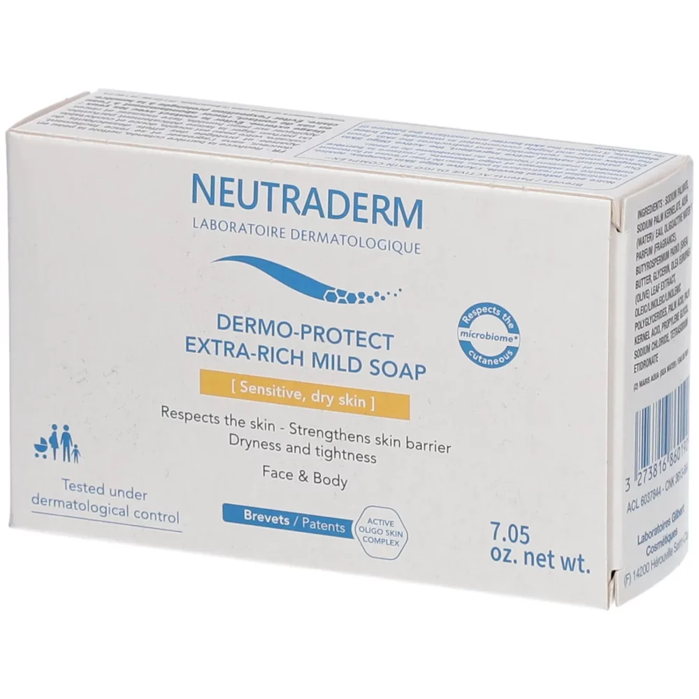 Neutraderm savon doux surgras dermo-protecteur 200g