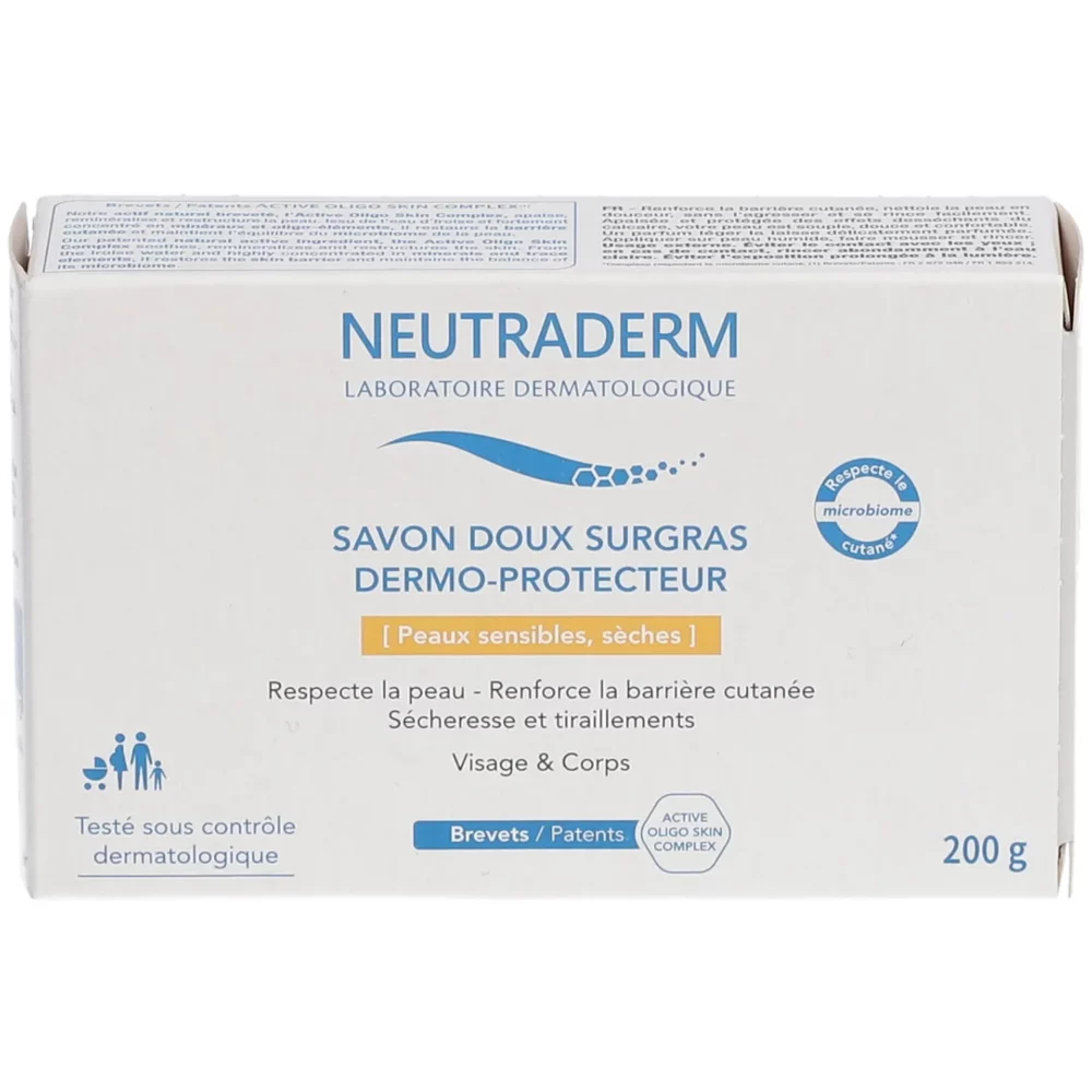 Neutraderm savon doux surgras dermo-protecteur 200g