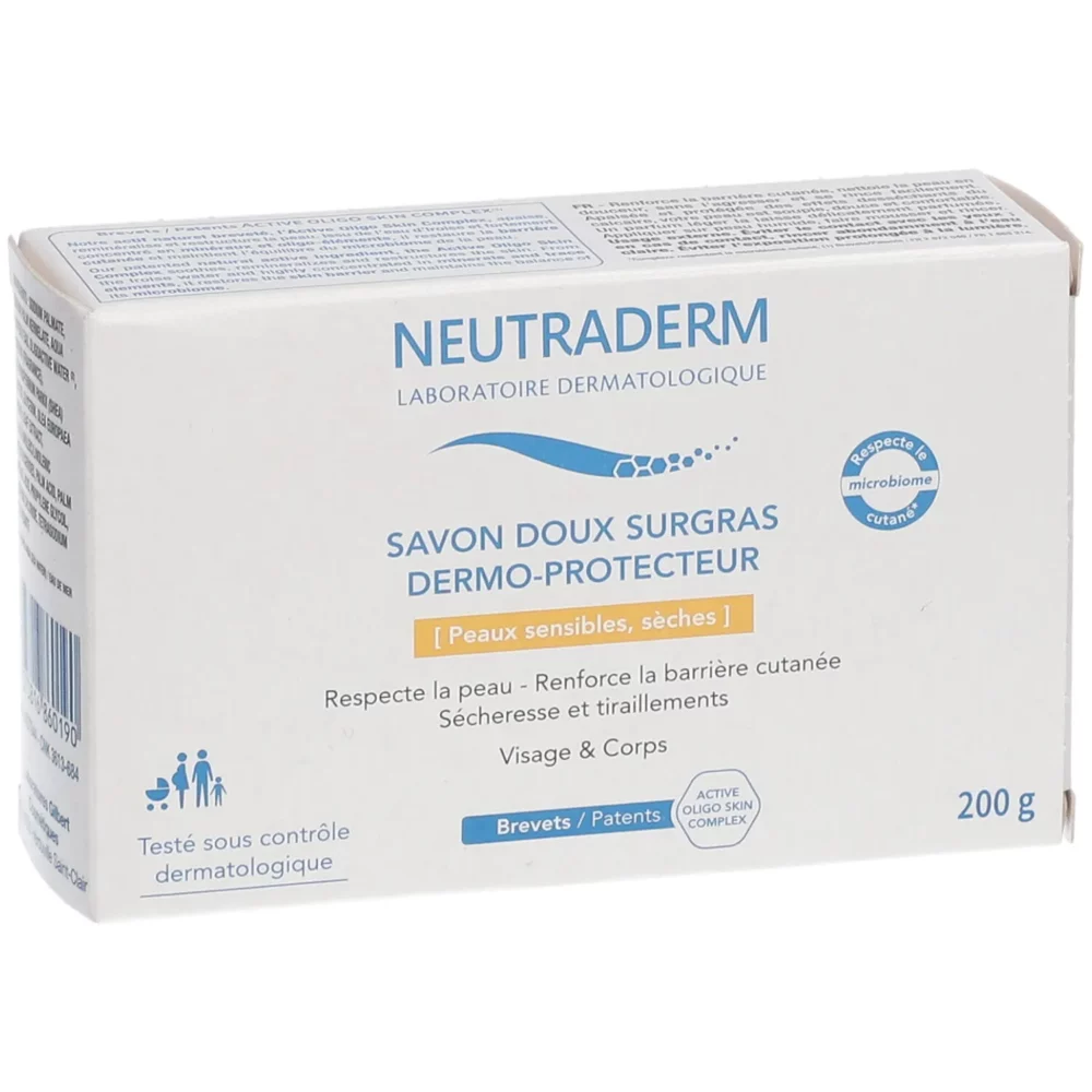 Neutraderm savon doux surgras dermo-protecteur 200g