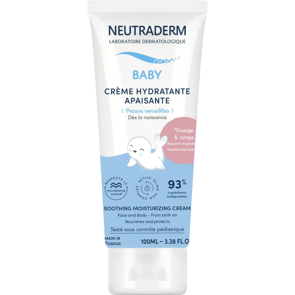 Neutraderm baby crème hydratante apaisante 100ml