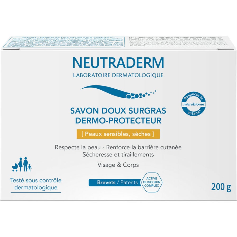 Neutraderm savon doux surgras dermo-protecteur 200g