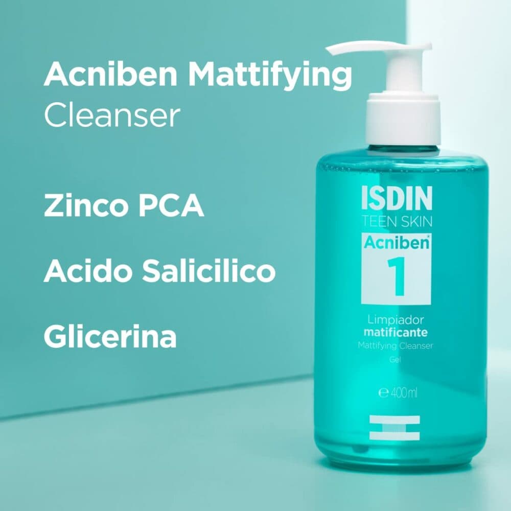 Isdin acniben gel nettoyant matifiant 400ml