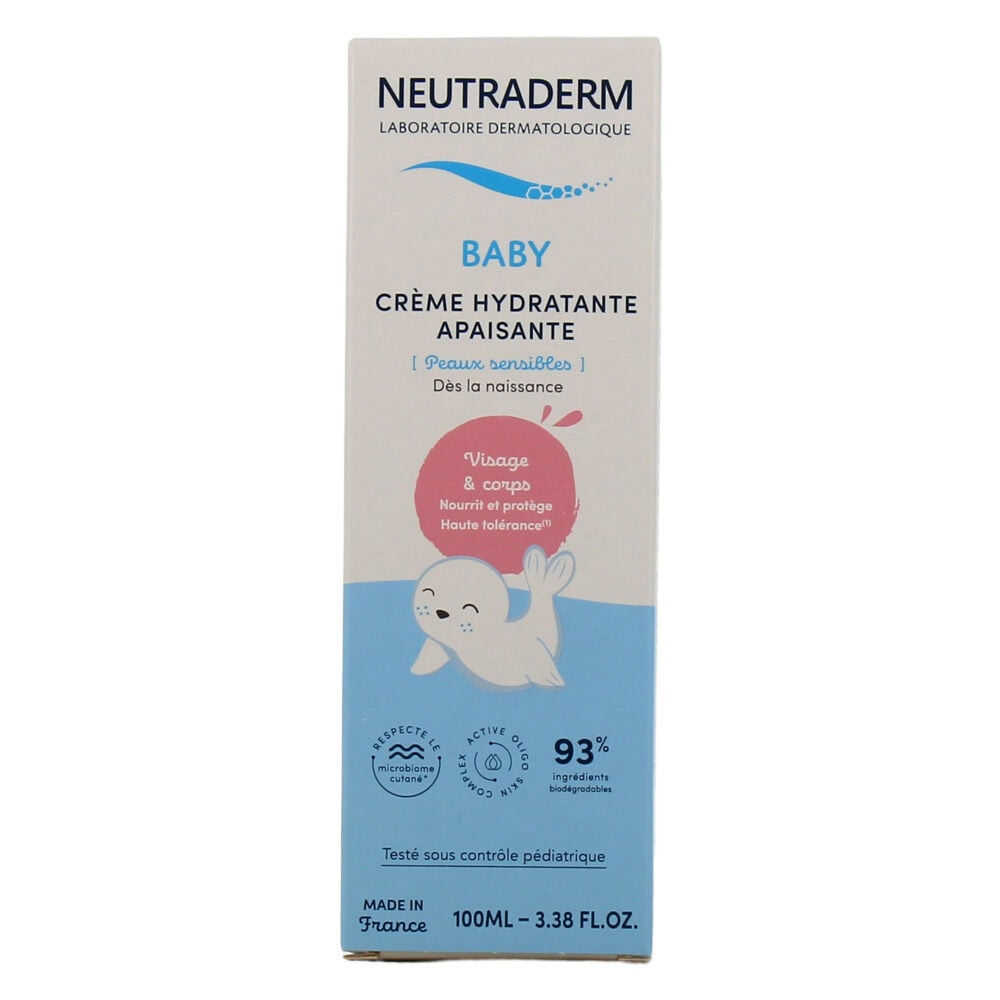 Neutraderm baby crème hydratante apaisante 100ml