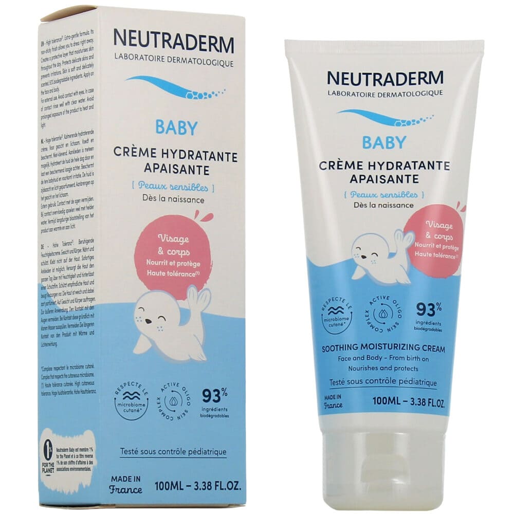 Neutraderm baby crème hydratante apaisante 100ml