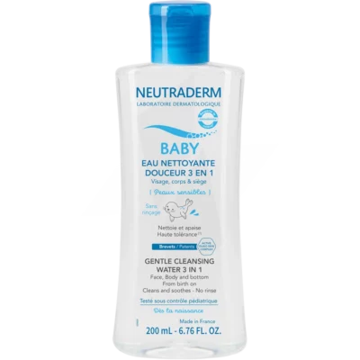 Neutraderm Baby Eau Nettoyante Douceur 3 en 1 200ml