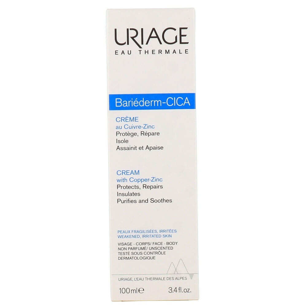 Uriage bariéderm cica crème réparatrice au cuivre-zinc 100ml