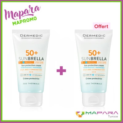 Dermedic Sunbrella Ecran SPF50+ Peaux Normales à Seches 40ml (2eme Offert)