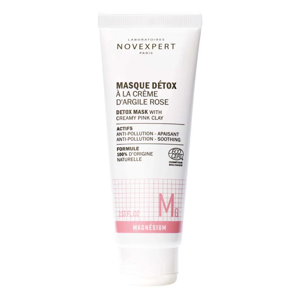 Novexpert masque détox à la crème d'argile rose 75ml