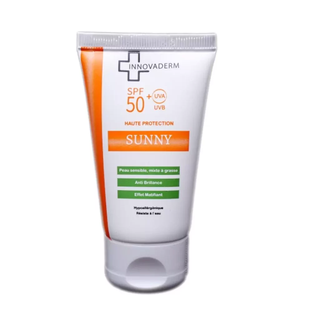 Innovaderm sunny anti brillance peau grasse spf 50+