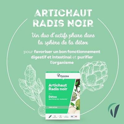 vitavea artichaut radis noir pissenlit citron