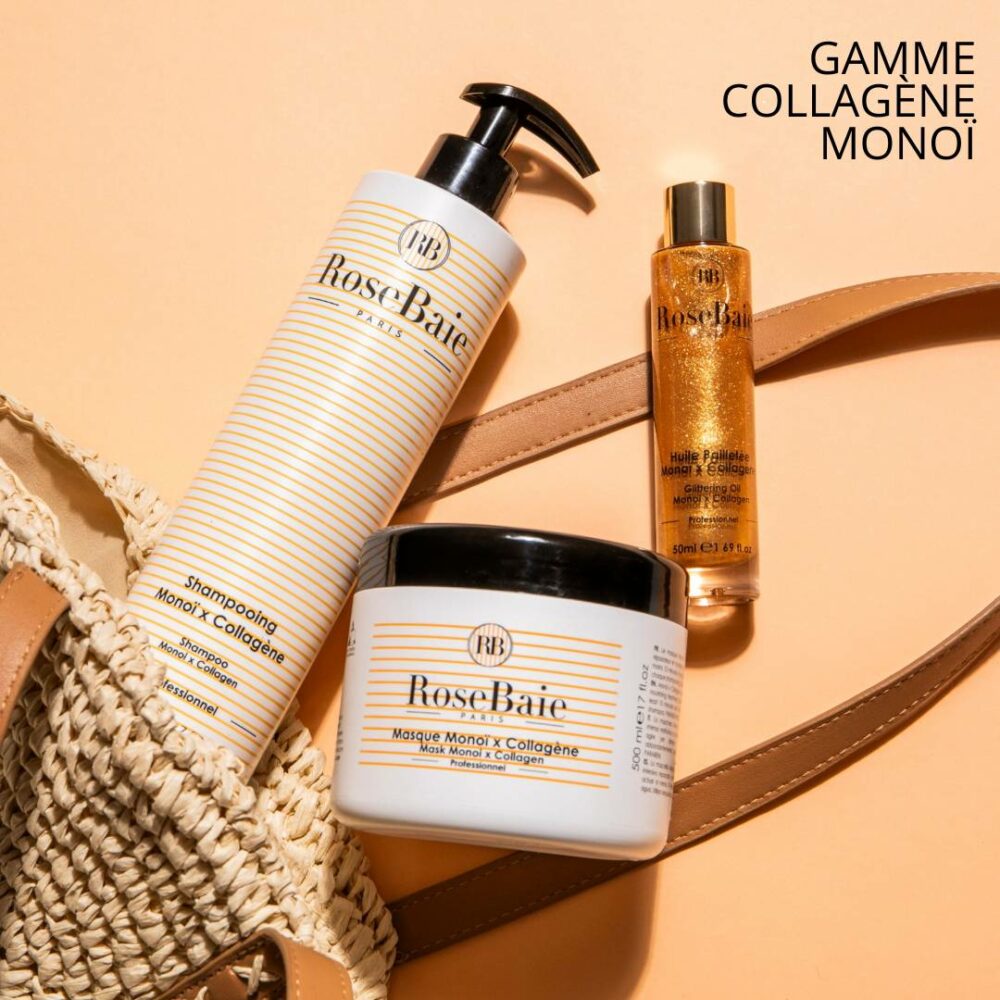 Rosebaie huile pailletée monoï colagène 50ml