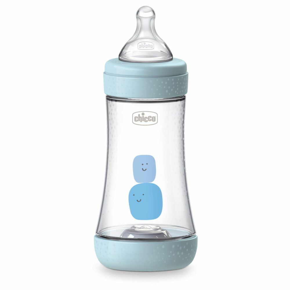 Chicco biberon perfect 5 – 2m+ bleu 240ml