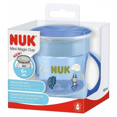 Nuk mini magic cup 6 mois et + 360° avec anses 160ml