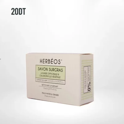 Herbéos Savon Surgras Nettoyant Purifiant Peaux Mixtes à Grasses