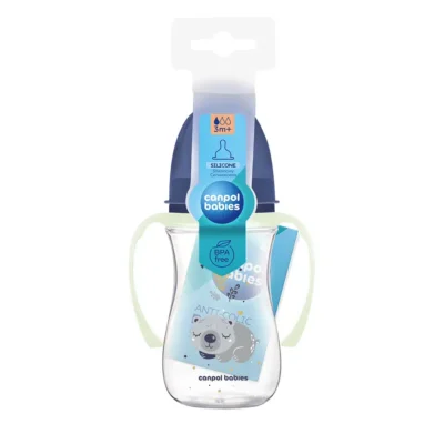 Biberon Col Large Polypropylène 300ml Sleepy Koala Bleu – 35/238