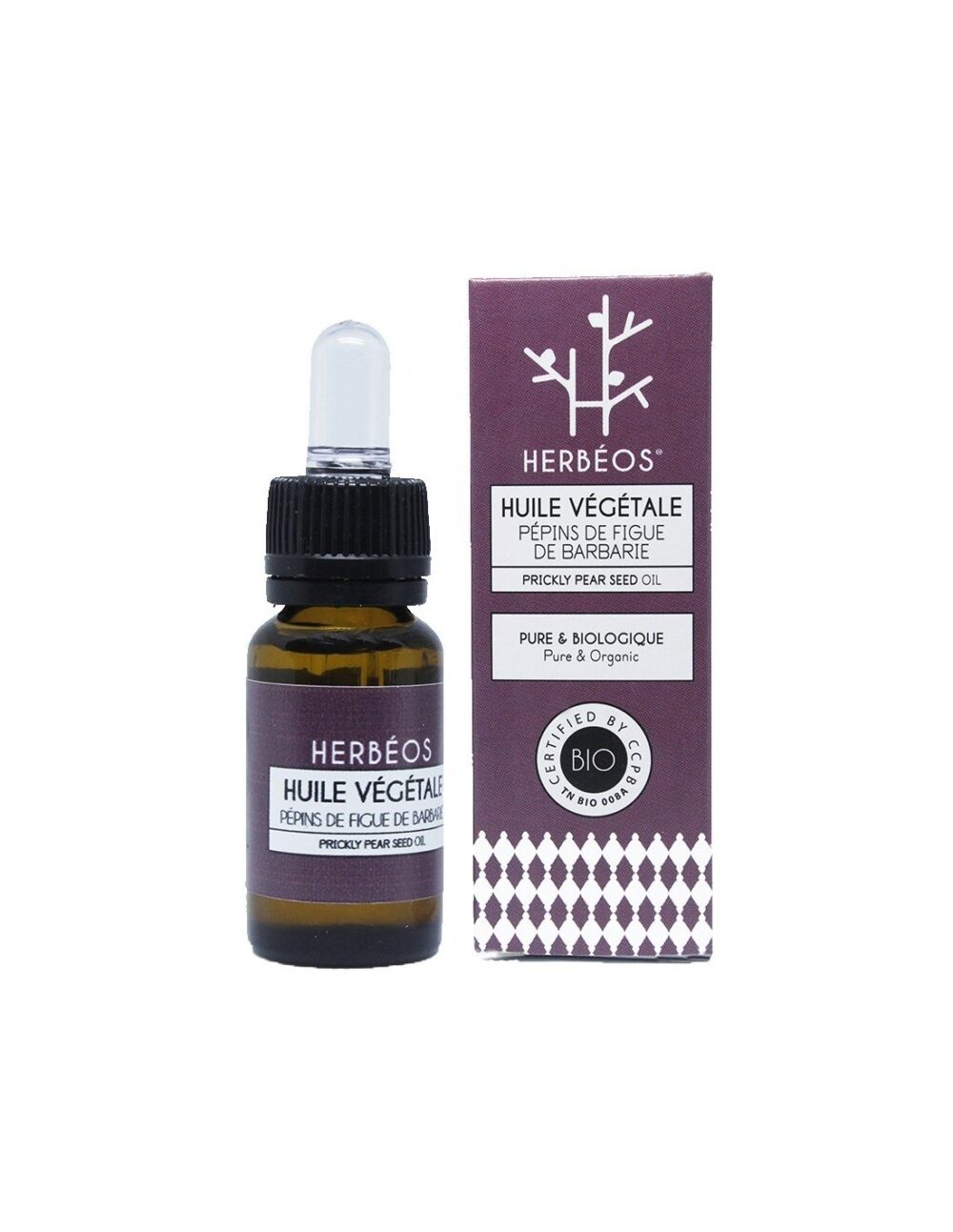 Herbéos huile de pépins de figue de barbarie bio 15 ml