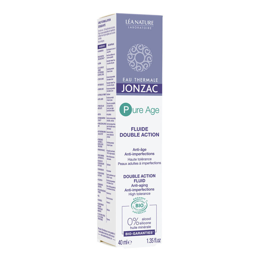 Jonzac pure age fluide double action bio 40ml