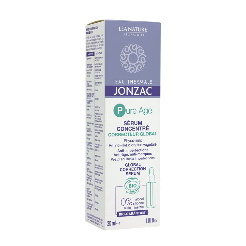 Jonzac pure age sérum concentré correcteur global bio 30ml