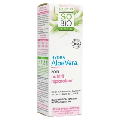 So bio hydra aloe vera soin nutritif réparateur 50ml