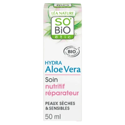 SO BIO Hydra Aloe Vera Soin Nutritif Réparateur 50ml