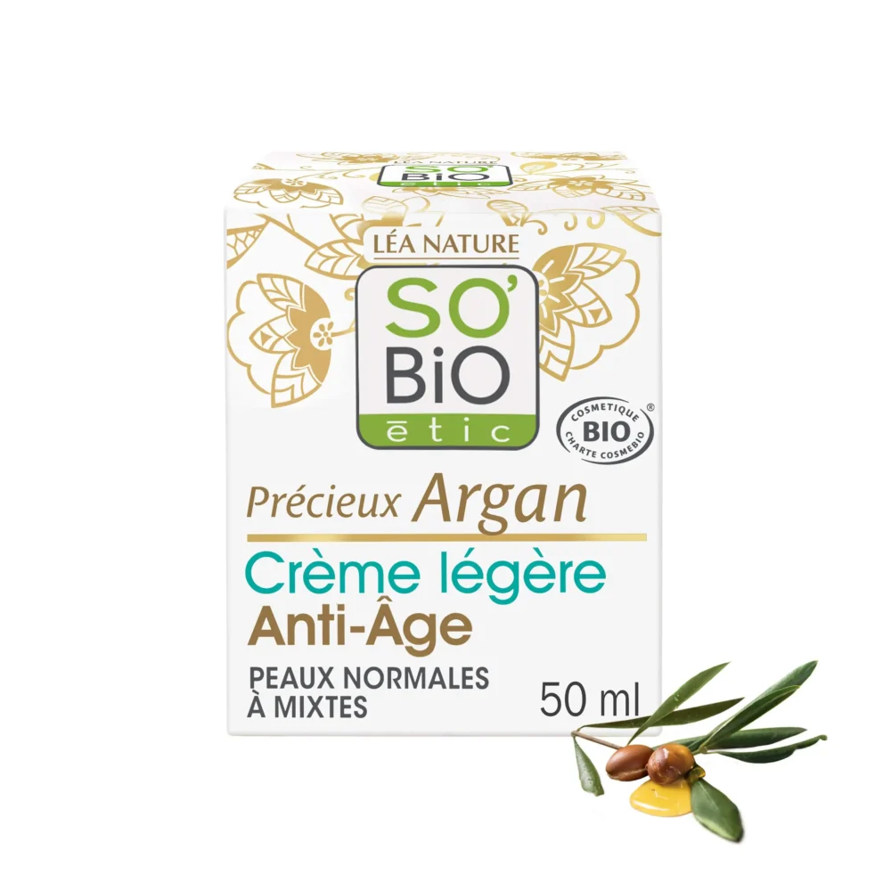 So bio précieux argan soin léger anti-âge nuit bio 50ml