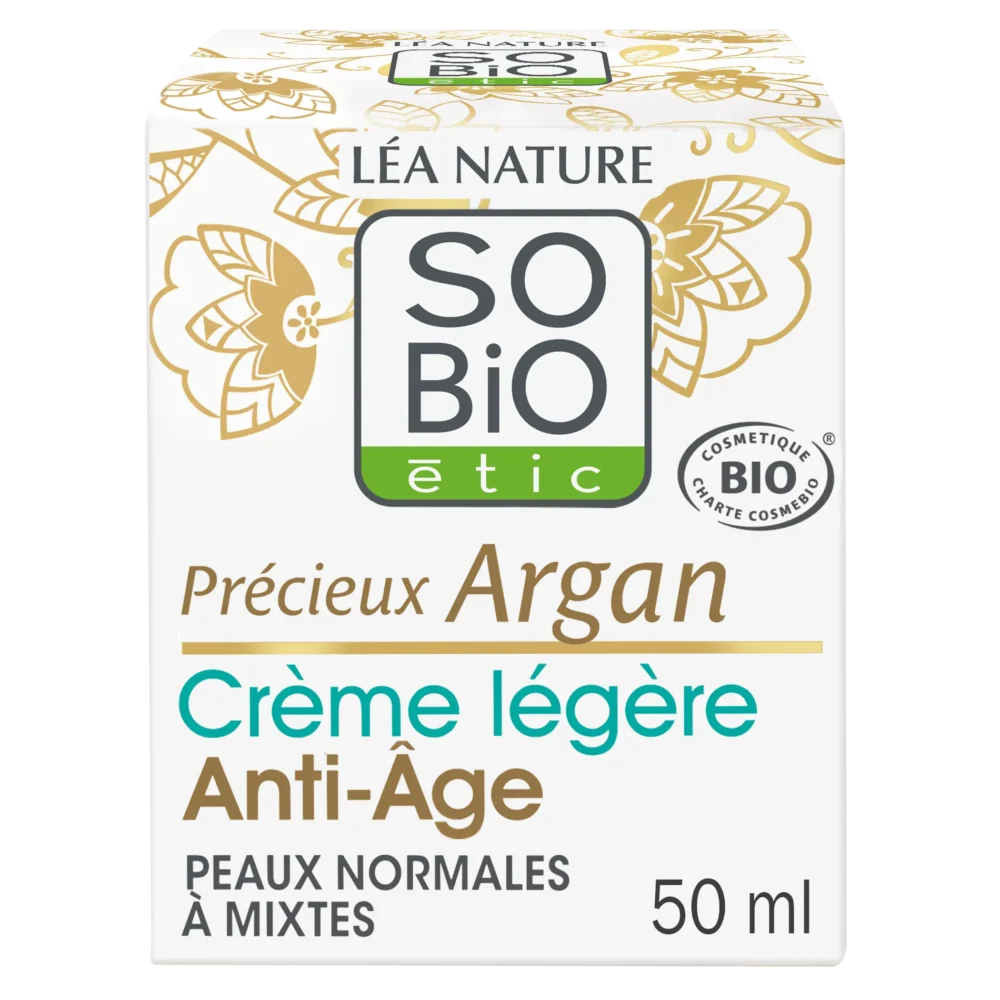 So bio précieux argan soin léger anti-âge nuit bio 50ml