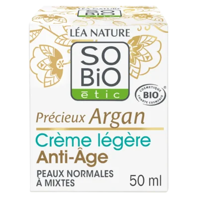 SO BIO Précieux Argan Soin Léger Anti-Âge Nuit Bio 50ml