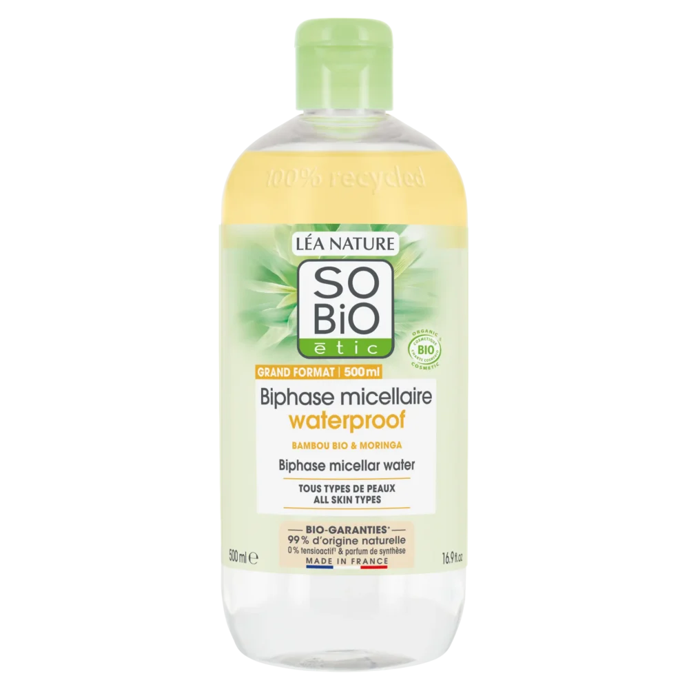 So bio eau micellaire biphase waterproof pur bamboo 500ml