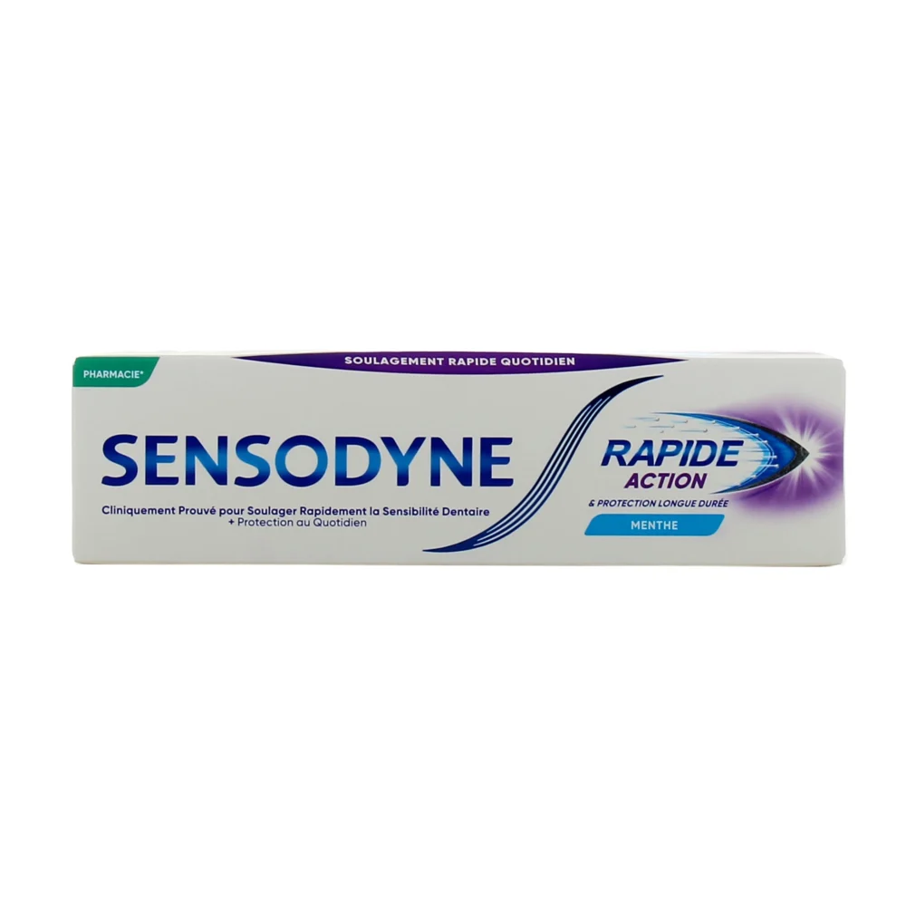 Sensodyne rapide action dentifrice dents sensibles à la menthe fraîche 75ml