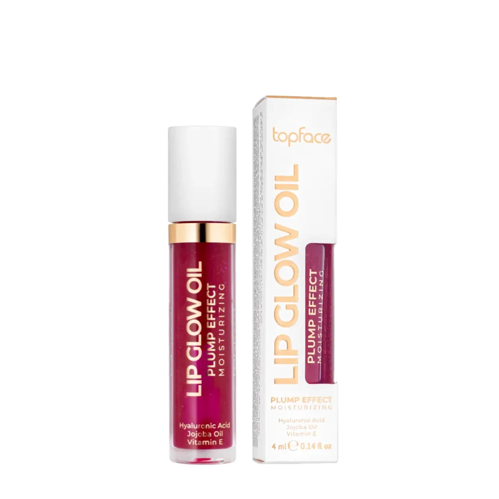 Topface lip glow oil plump effect dark cherry 004