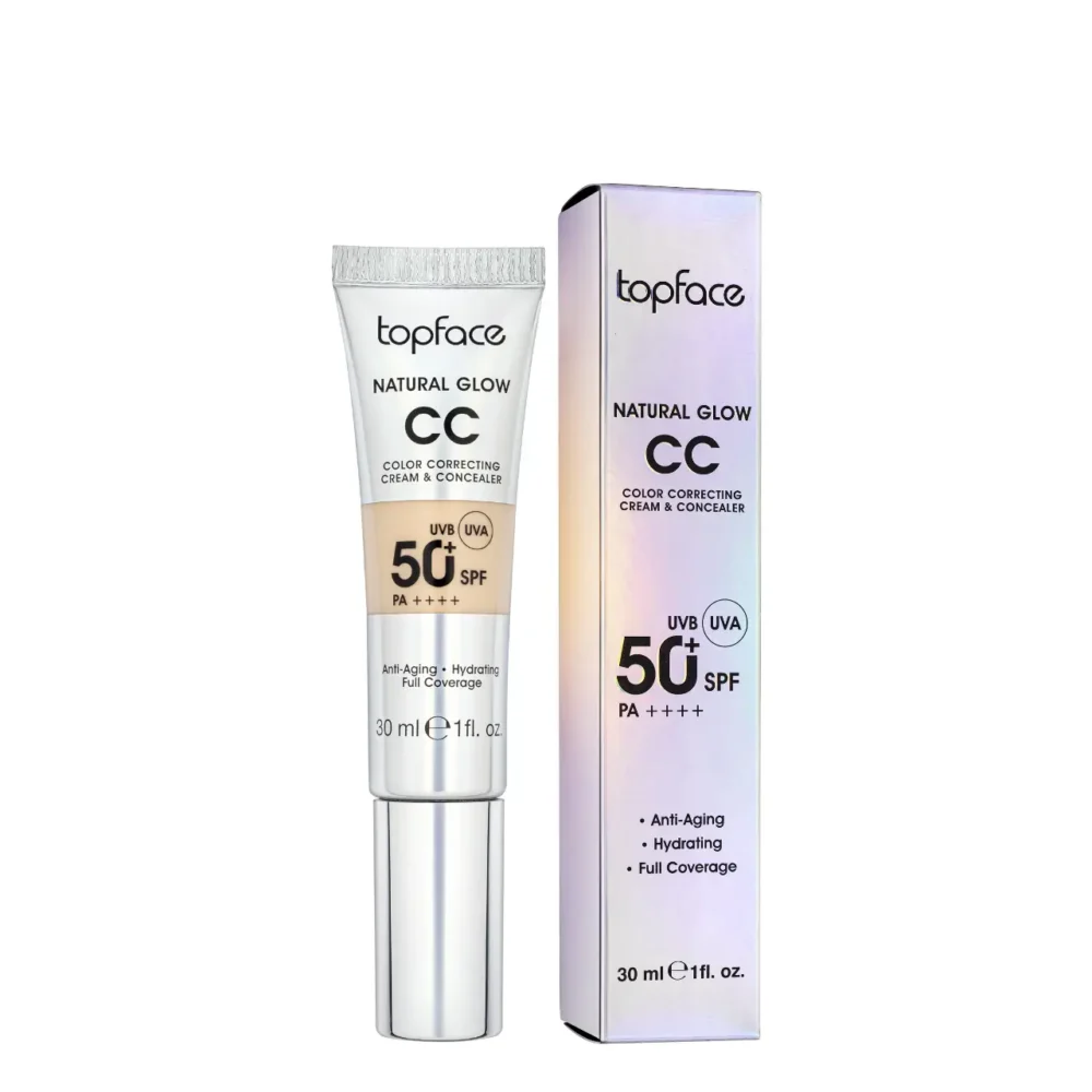 Topface natural glow cc cream et concealer warm beige 002