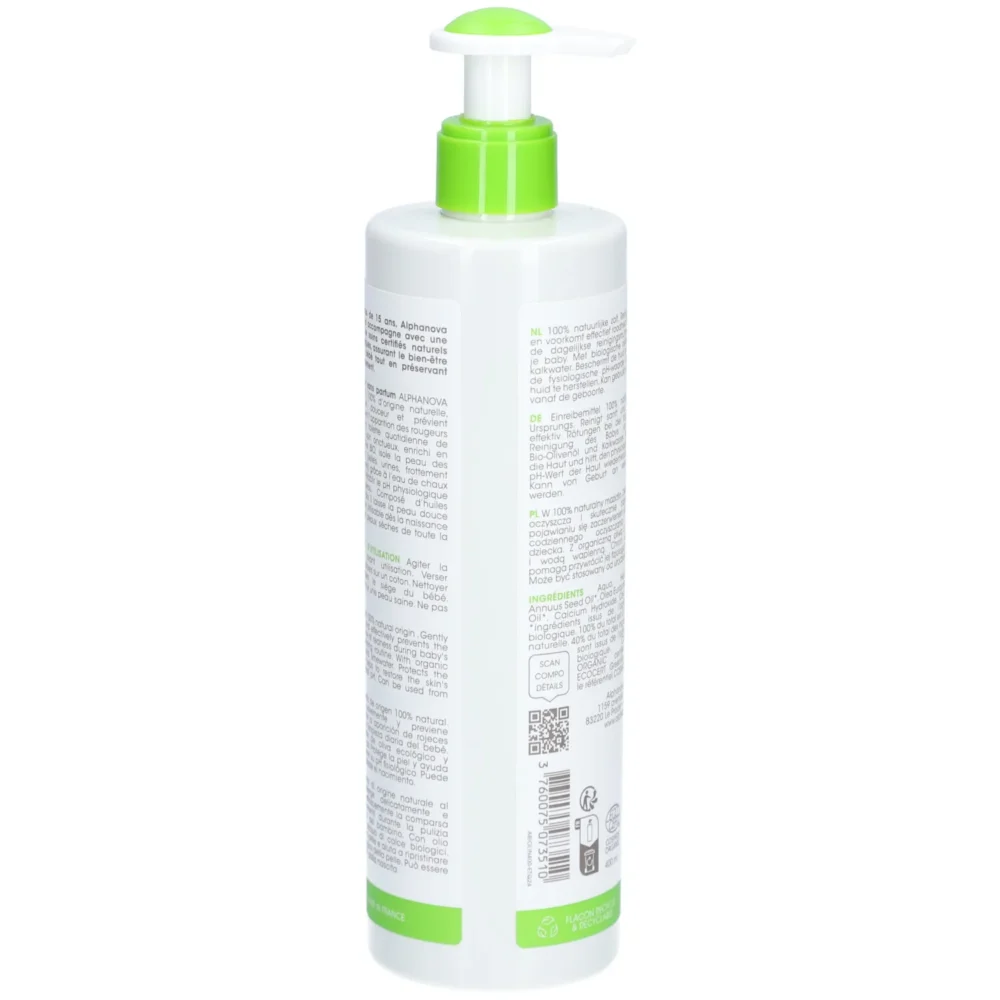 Alphanova bébé liniment oleo calcaire bio 400ml