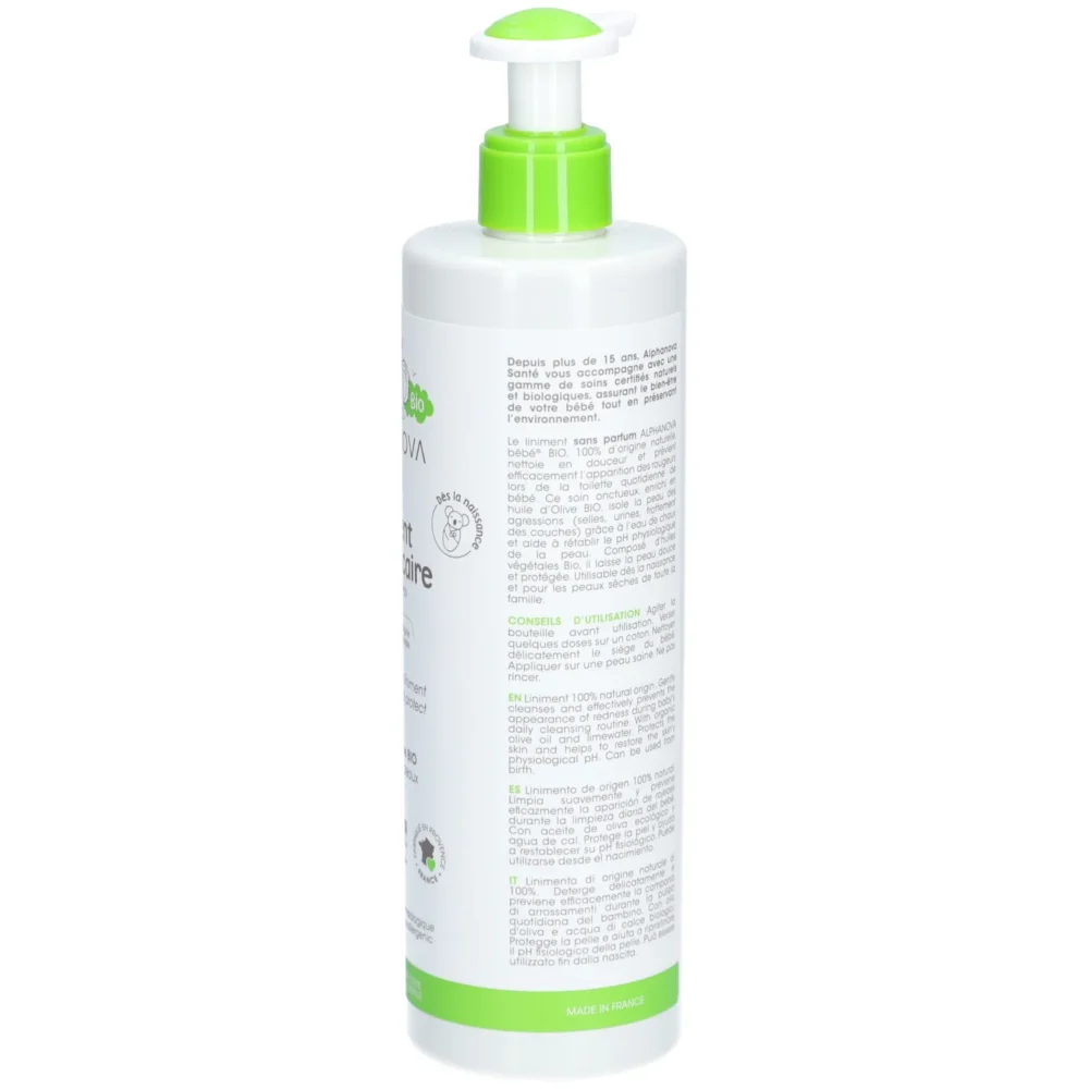 Alphanova bébé liniment oleo calcaire bio 400ml