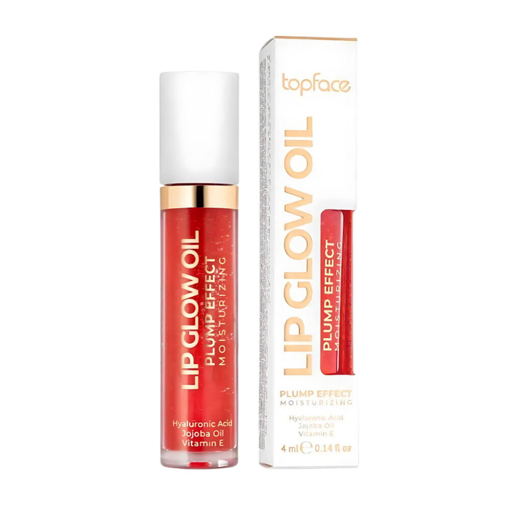 Topface lip glow oil plump effect strawberry 002