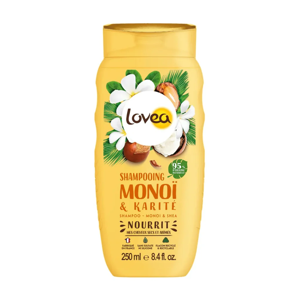 Lovea monoï et karité shampooing cheveux secs et abimes 250ml