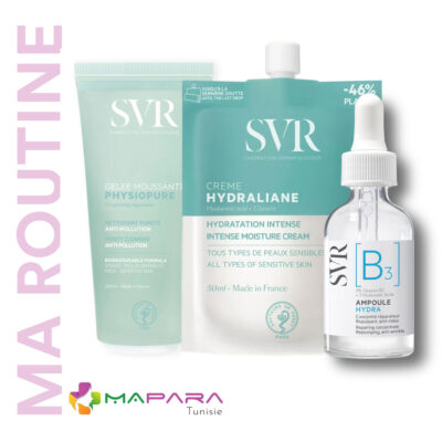 Maroutine hydratante, gel moussant physiopure, ampoule b3, crème hydraliane