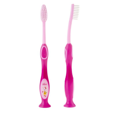 Chicco brosse à dents pour enfants 3-6 ans rose